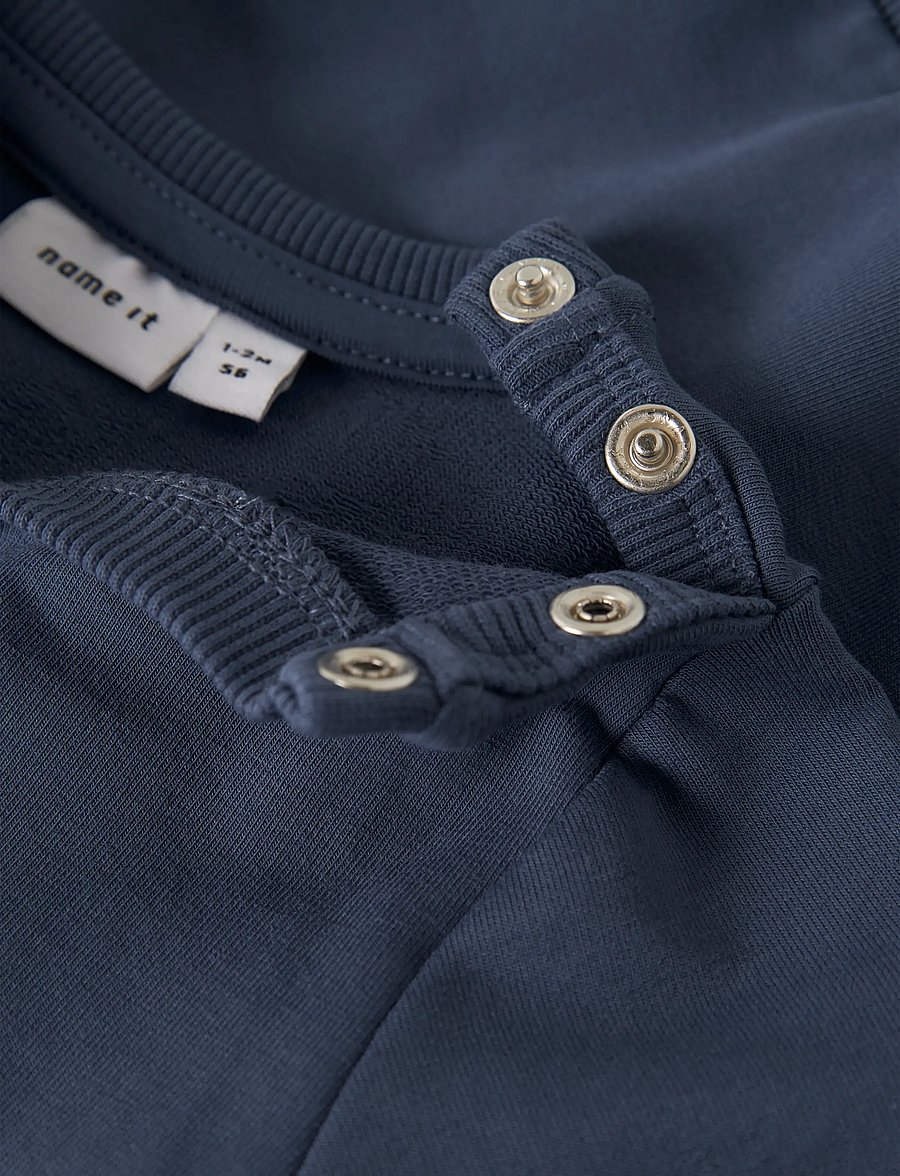 name it - NBMDETROIT LS SWEAT BOX UNB - joggingpeysur - vintage indigo - 3