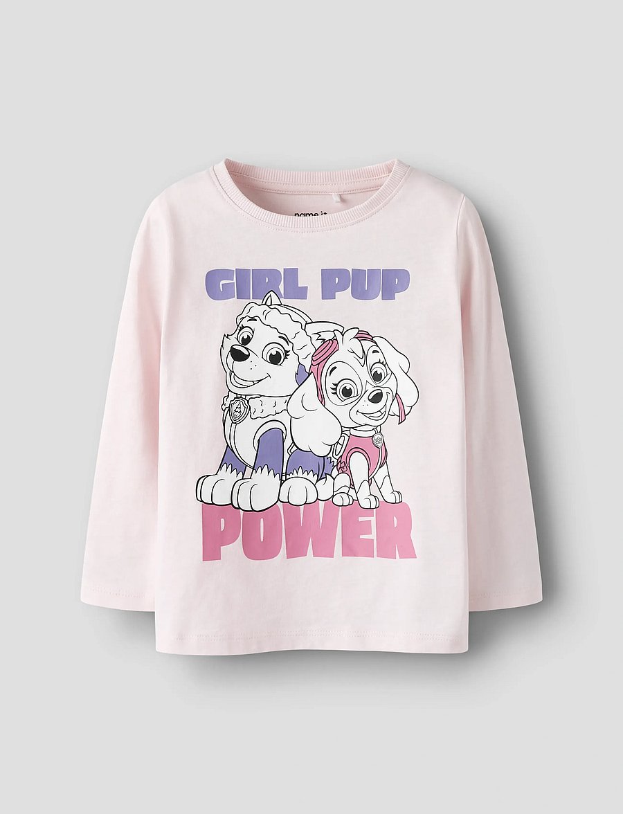 name it - NMFVANA PAW LS TOP CPLG - langærmede t-shirts - ballerina - 0