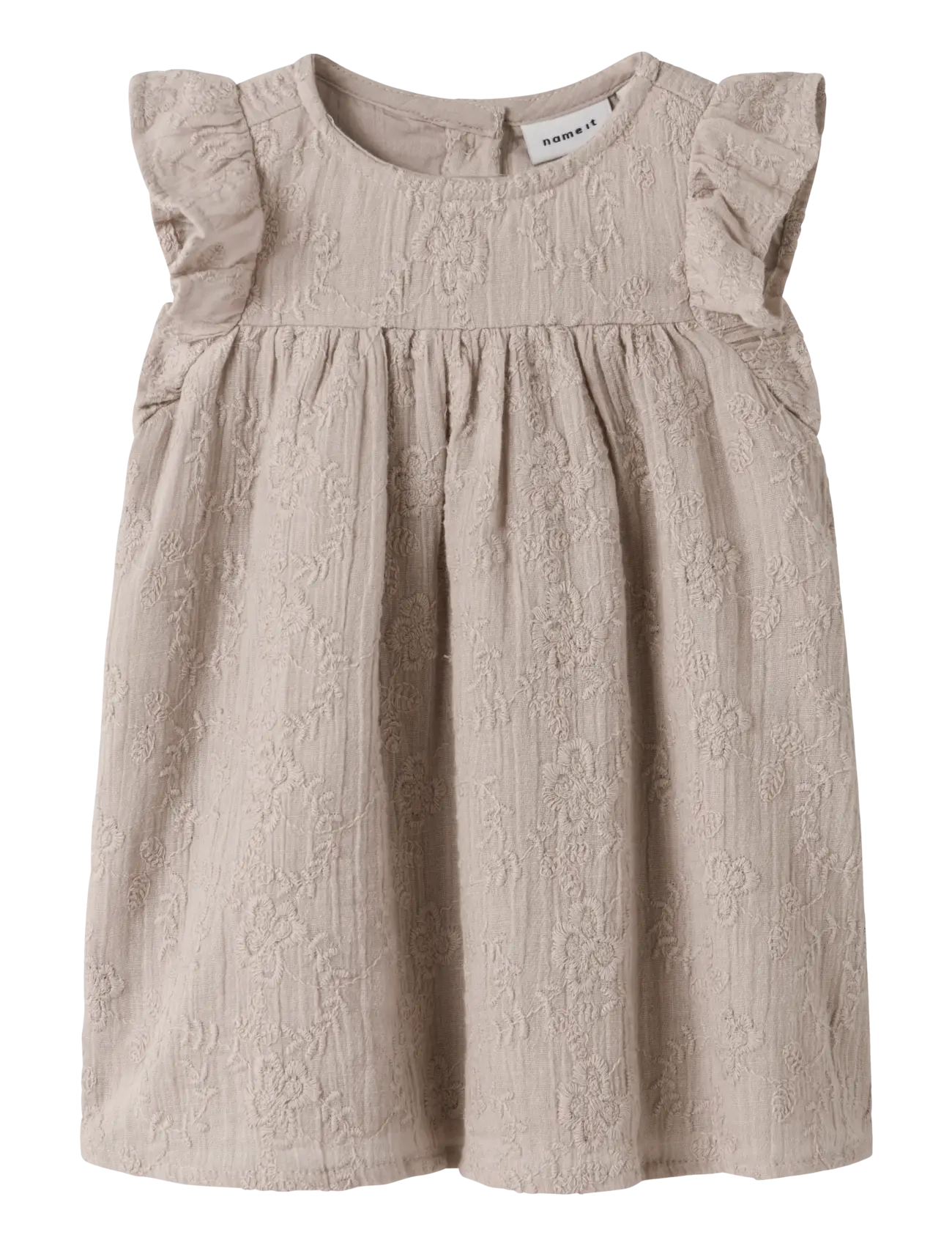 name it Nbfdatines Spencer, 68, Baby Dresses, Beige - Sleevless Kinder