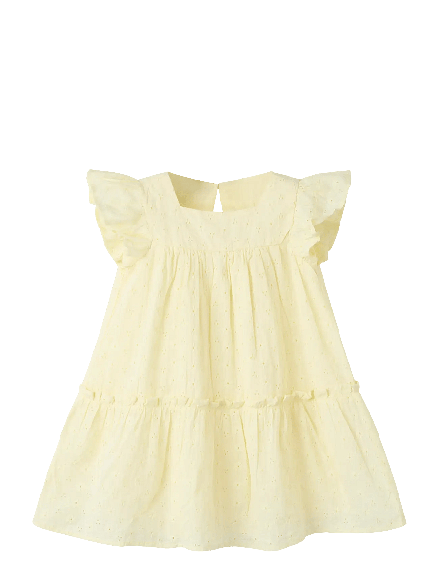 name it - NMFDETINES SS DRESS - kurzärmelige babykleider - pear sorbet - 0