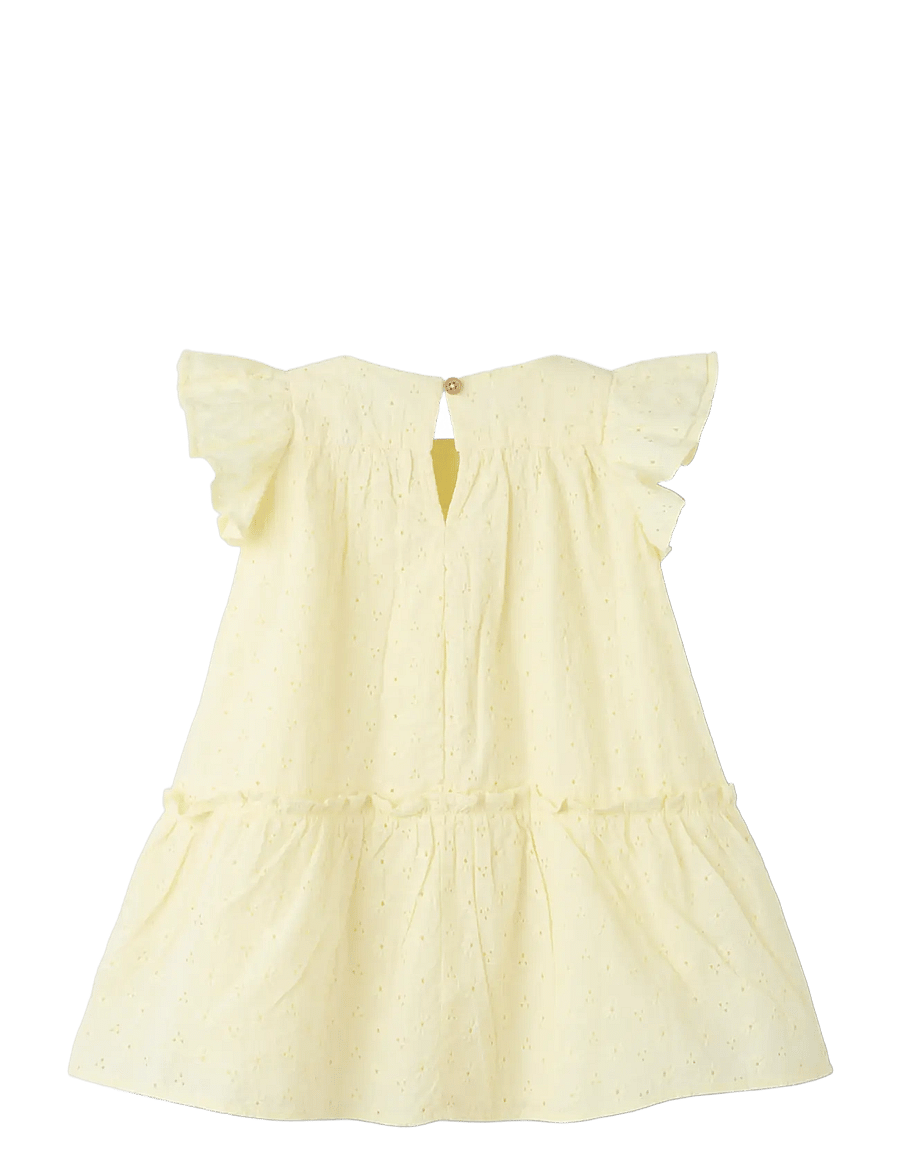 name it - NMFDETINES SS DRESS - kurzärmelige babykleider - pear sorbet - 1
