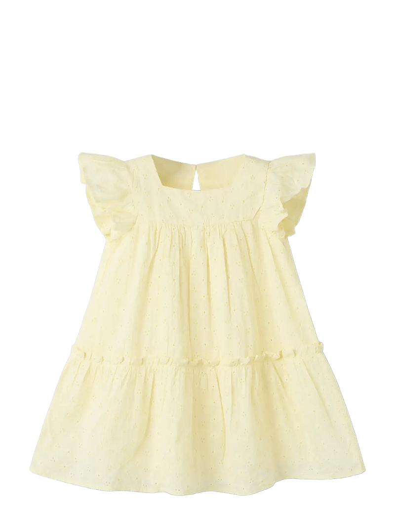 name it - NMFDETINES SS DRESS - kurzärmelige babykleider - pear sorbet - 2