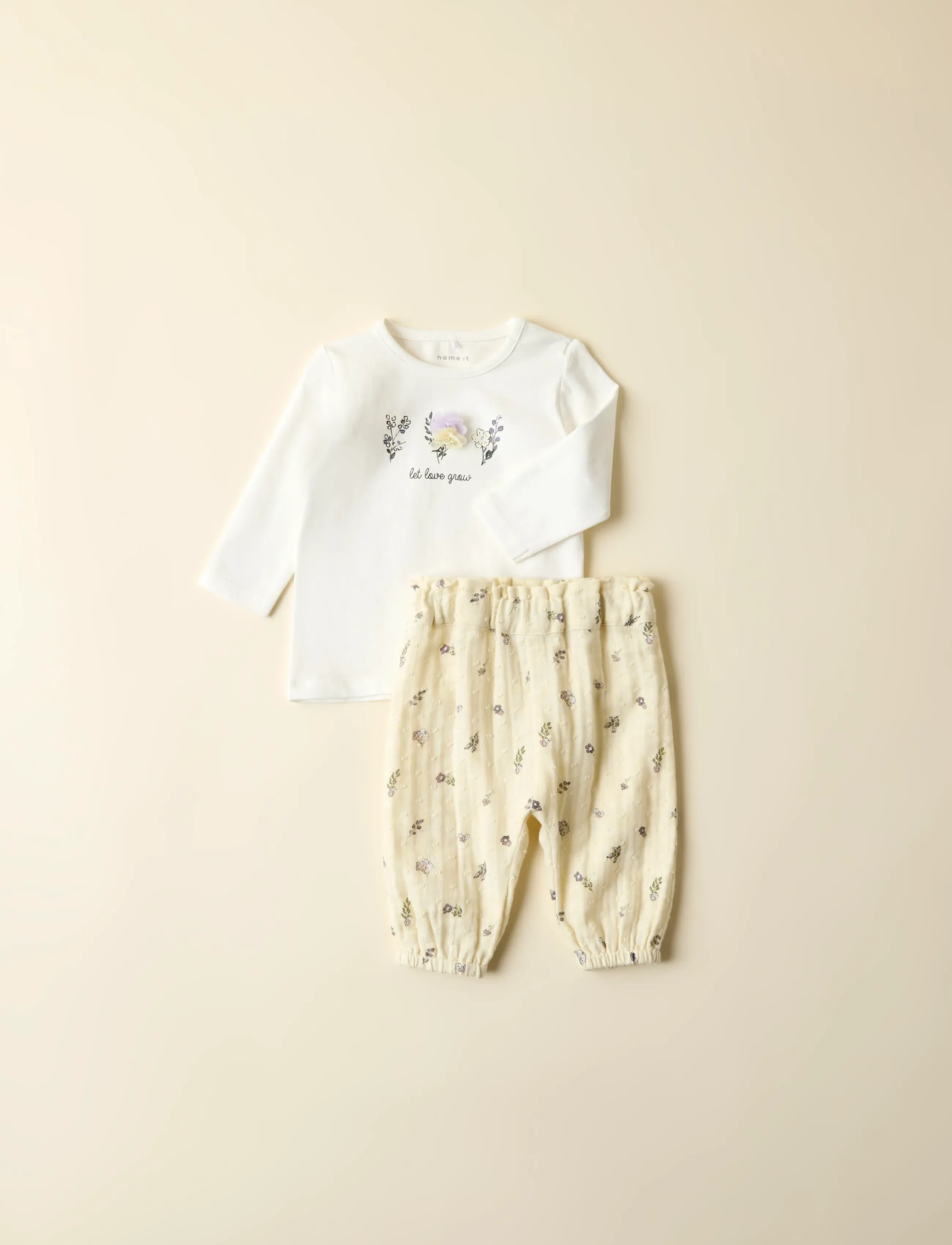 name it - NBFDORTHEA PANT - babyhosen - pear sorbet - 3