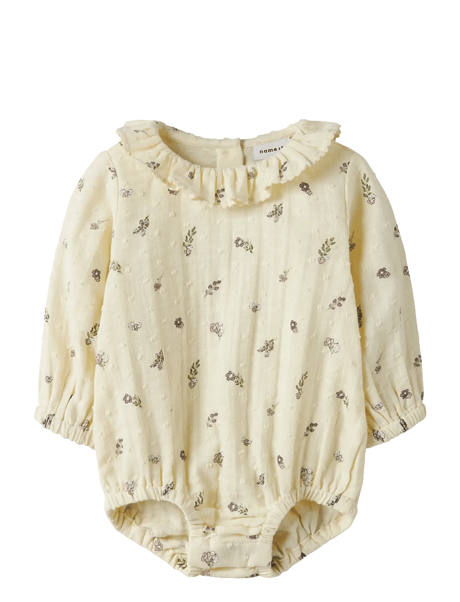 name it - NBFDORTHEA LS SHIRT BODY - langärmelige bodys - pear sorbet - 0