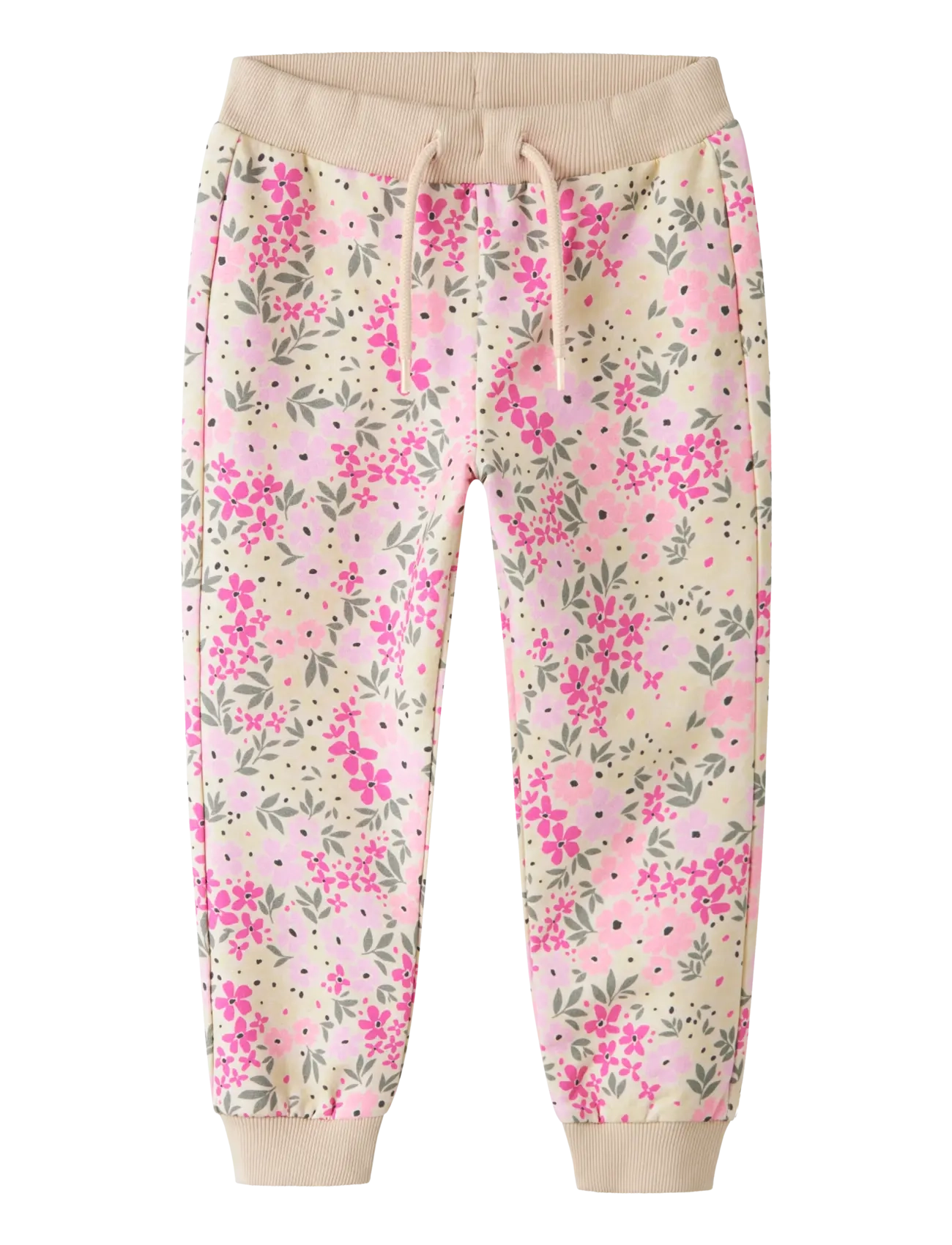 name it NMFDARTIA SWEAT PANT UNB - Underdele - PEYOTE MELANGE / beige