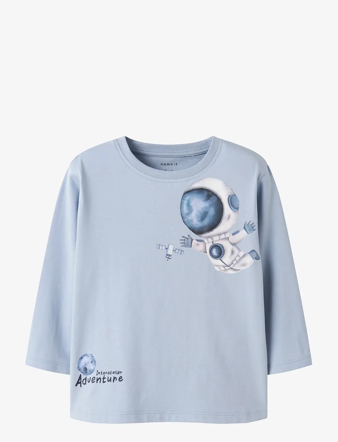 name it - NMMDACEK LS NREG TOP BOX - langærmede t-shirts - blue fog - 1