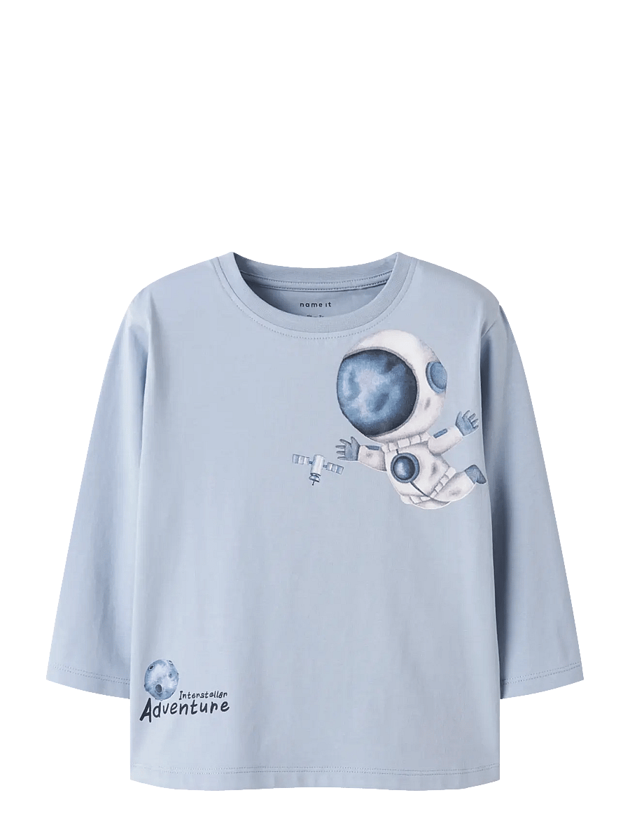 name it - NMMDACEK LS NREG TOP BOX - pikkade varrukatega t-särgid - blue fog - 1