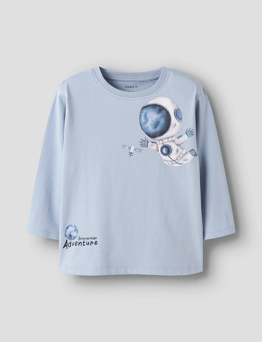 name it - NMMDACEK LS NREG TOP BOX - pikkade varrukatega t-särgid - blue fog - 0