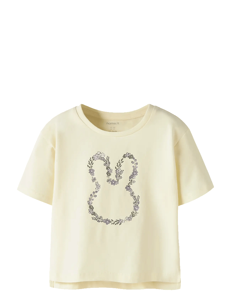 name it - NMFDENEAS SS NREG TOP - kurzärmelige - pear sorbet - 0