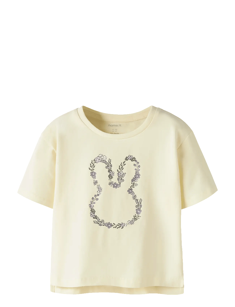 name it - NMFDENEAS SS NREG TOP - kurzärmelige - pear sorbet - 0