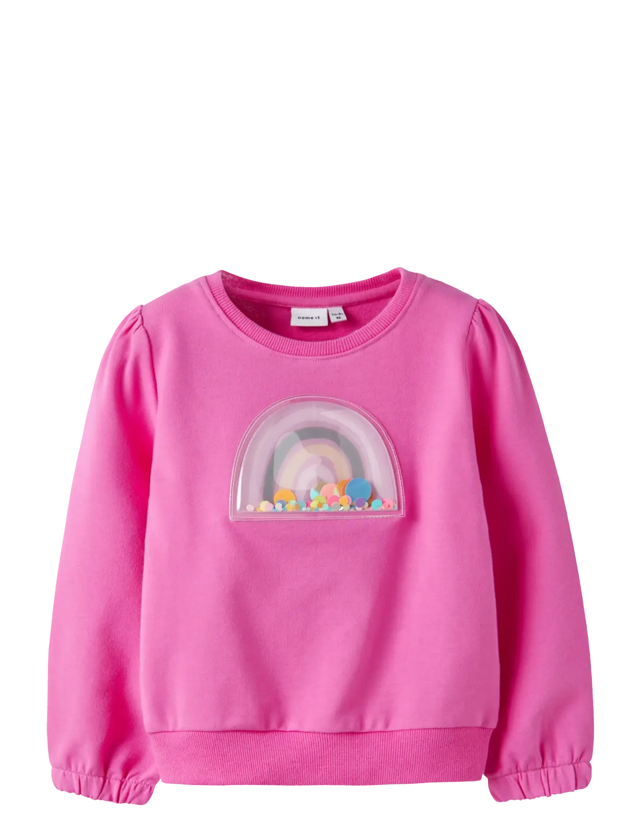 name it NMFDOTTANA LS SWEAT UNB - Oberteile - STRAWBERRY MOON / pink/rose