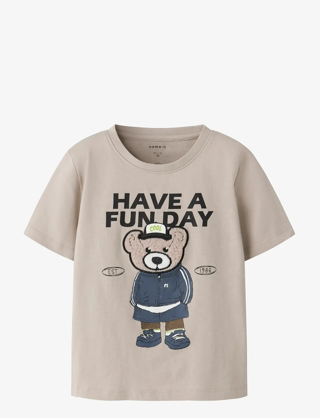 name it - NMMDILKA SS NREG TOP BOX - kortærmede t-shirts - chateau gray - 0