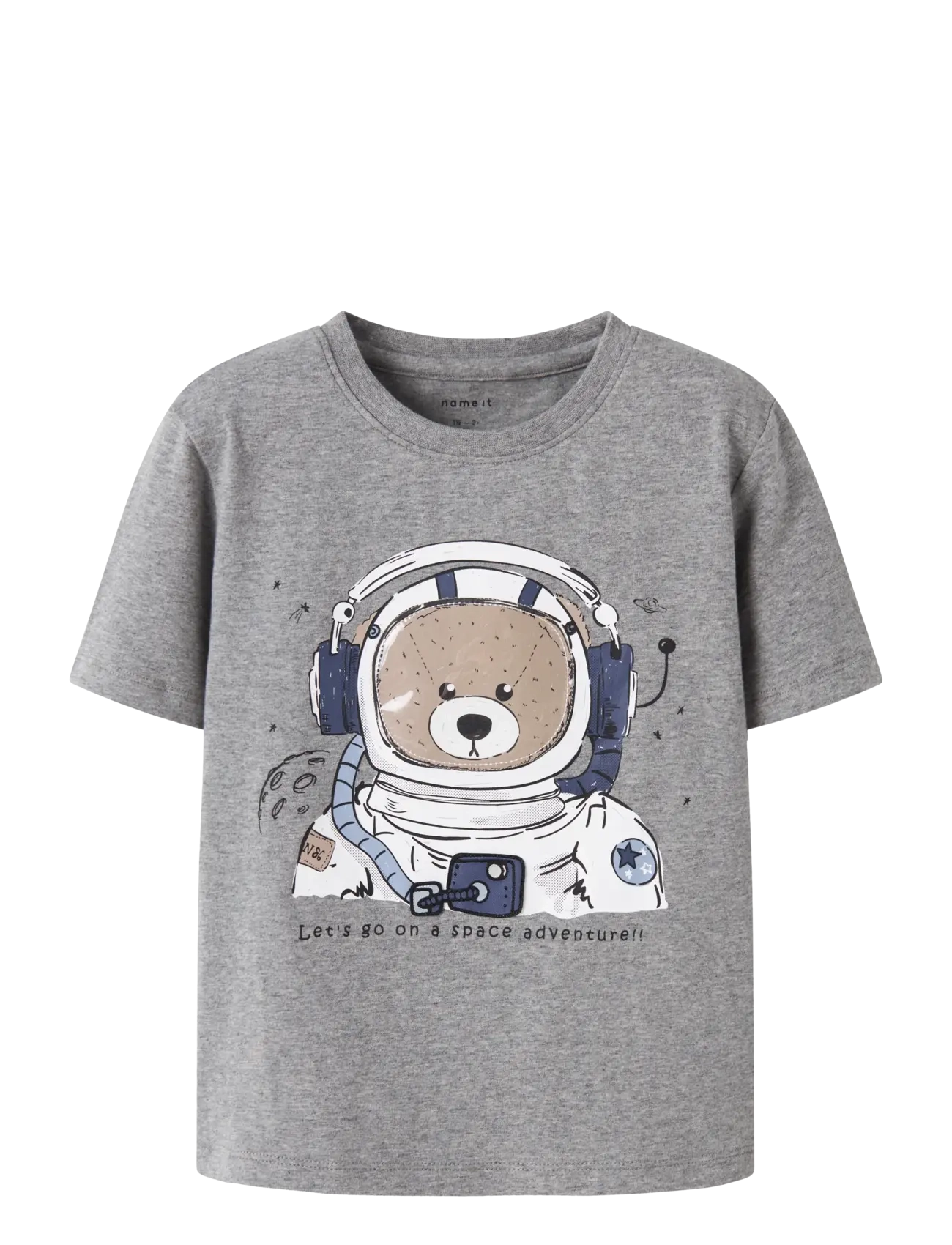 name it NMMDILKA SS NREG TOP BOX - Overdele - GREY MELANGE / grey