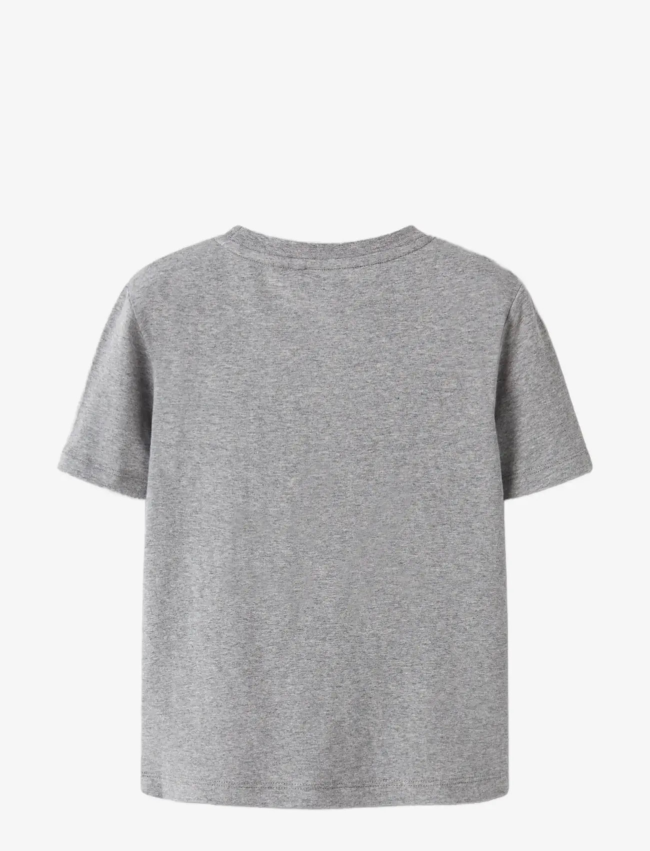name it - NMMDILKA SS NREG TOP BOX - kortærmede t-shirts - grey melange - 1