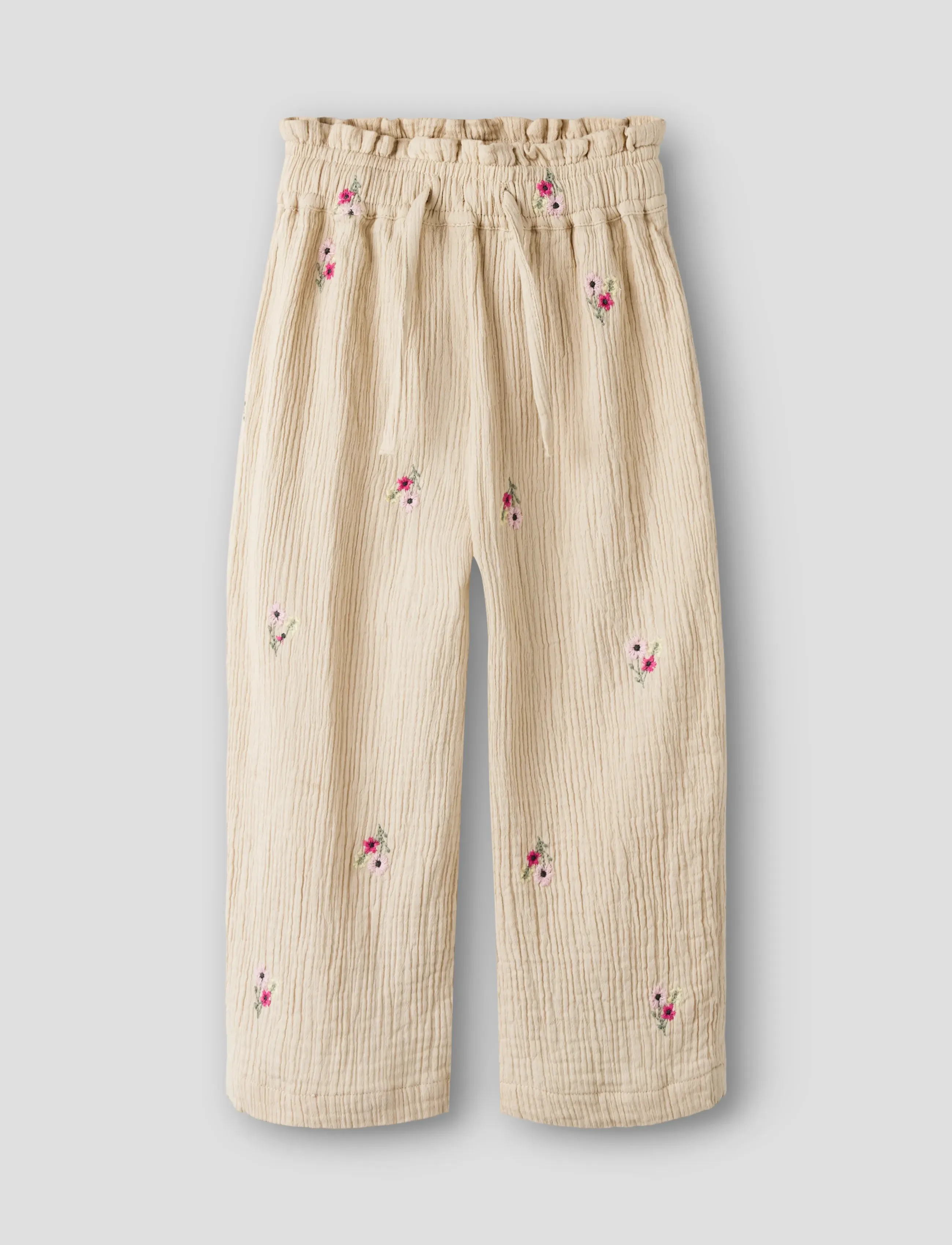 name it NMFDUNIANA WIDE PANT - Bukser - PEYOTE / cream
