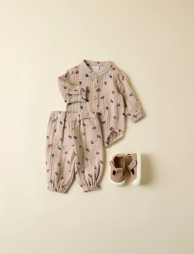 name it - NBMDUTTY PANT - babyhosen - chateau gray - 3