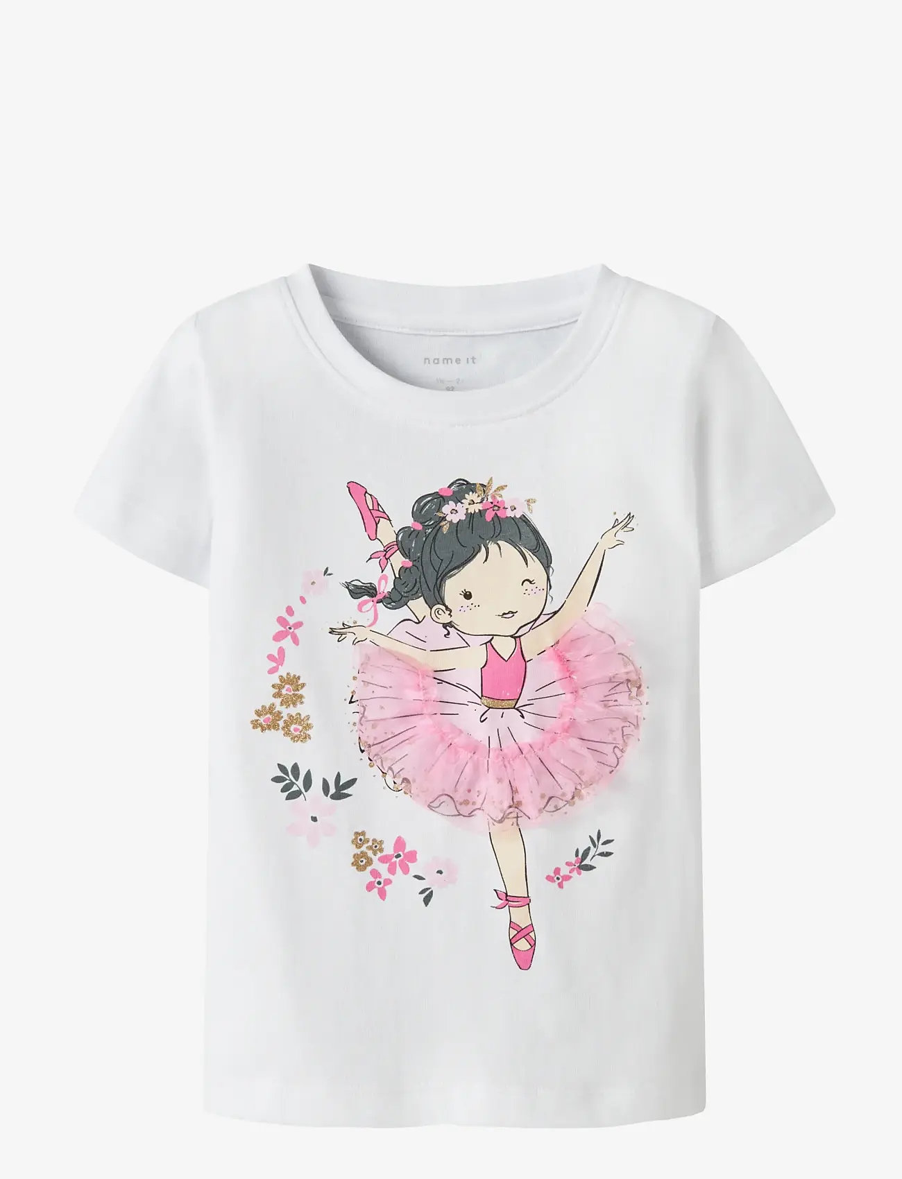 name it - NMFDEPPA SS TOP BOX - short-sleeved t-shirts - bright white - 0