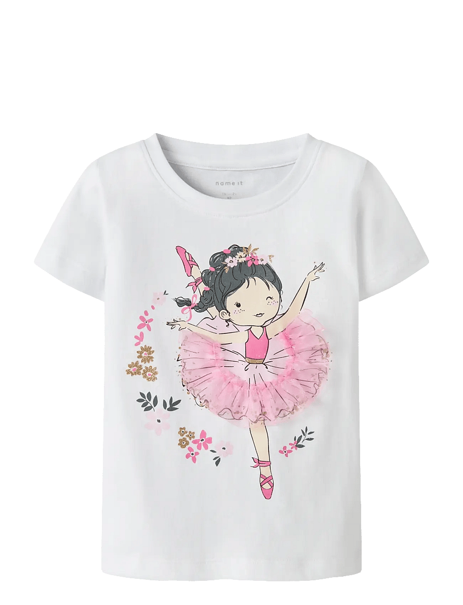 name it - NMFDEPPA SS TOP BOX - kortærmede t-shirts - bright white - 0
