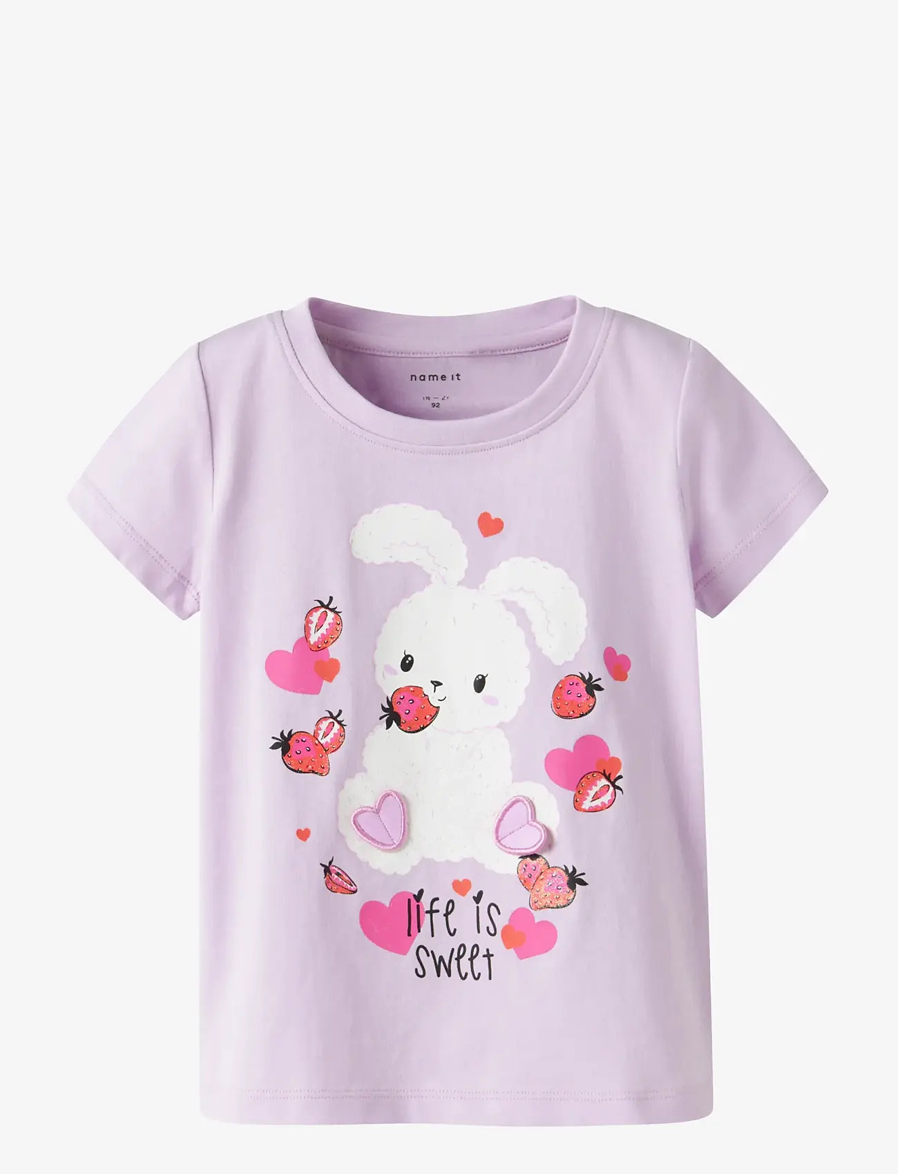 name it - NMFDEPPA SS TOP BOX - kurzärmelige - lavender fog - 0