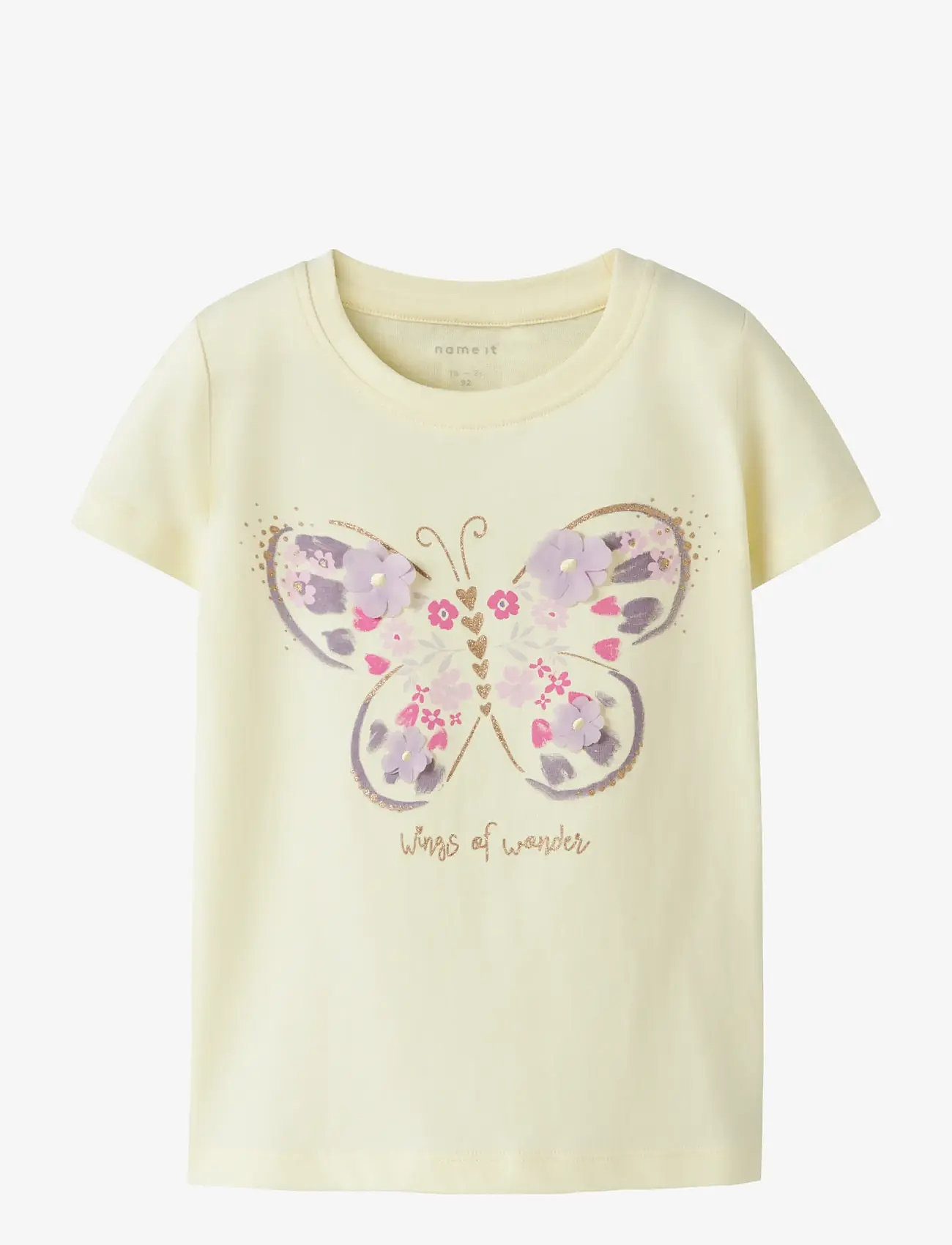 name it - NMFDEPPA SS TOP BOX - kurzärmelige - pear sorbet - 0