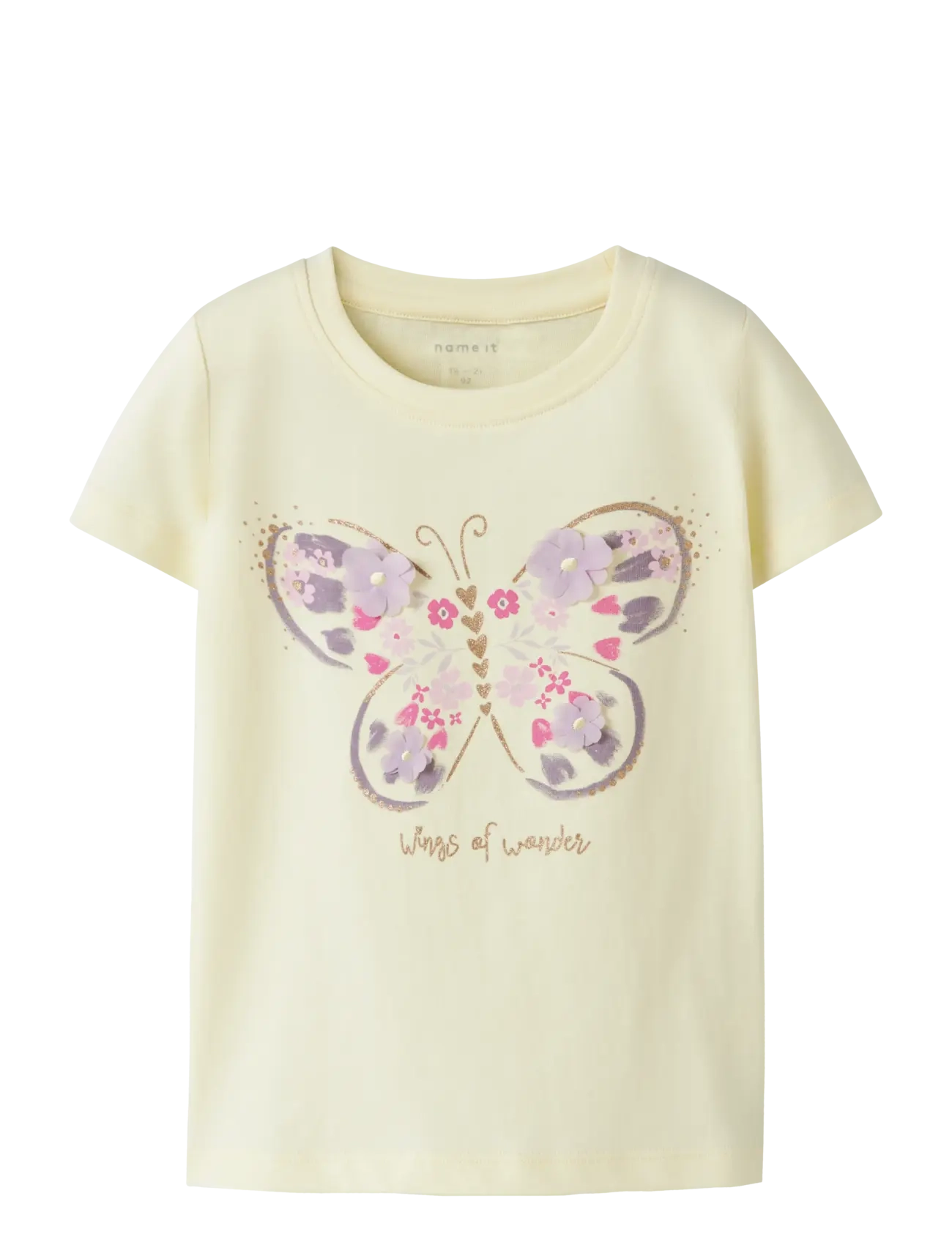 name it NMFDEPPA SS TOP BOX - Basics - PEAR SORBET / yellow