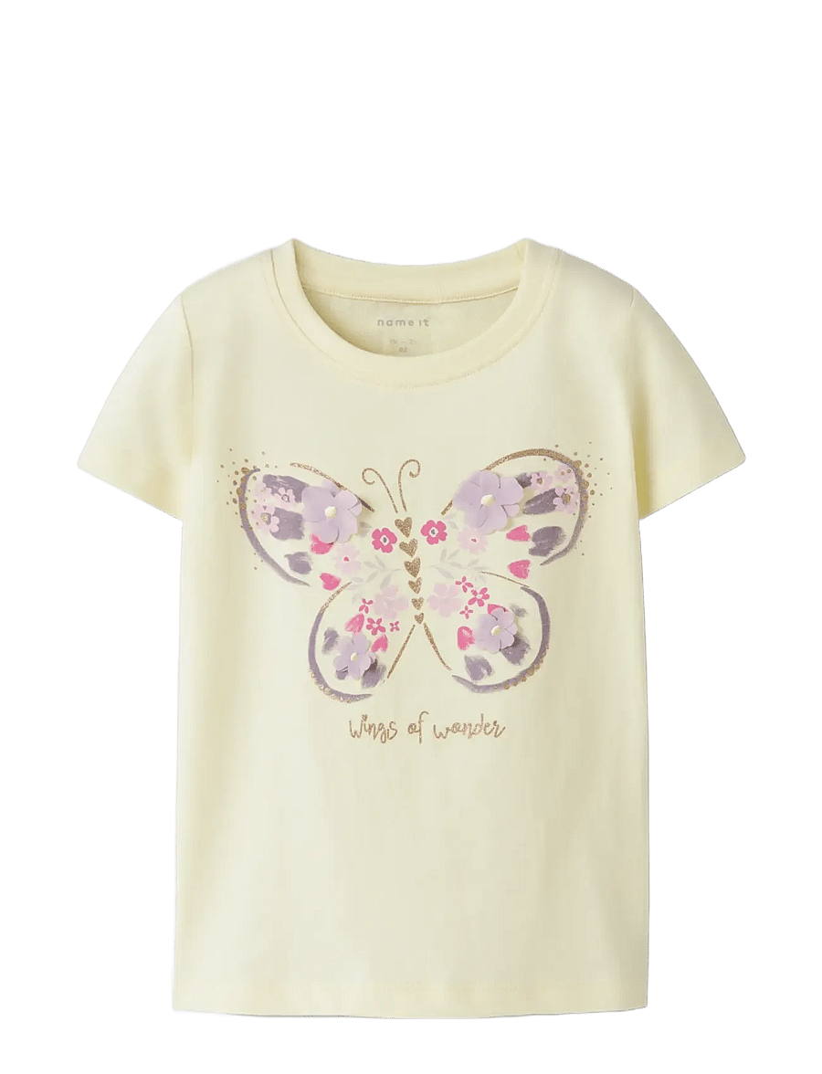 name it - NMFDEPPA SS TOP BOX - kortärmade t-shirts - pear sorbet - 2
