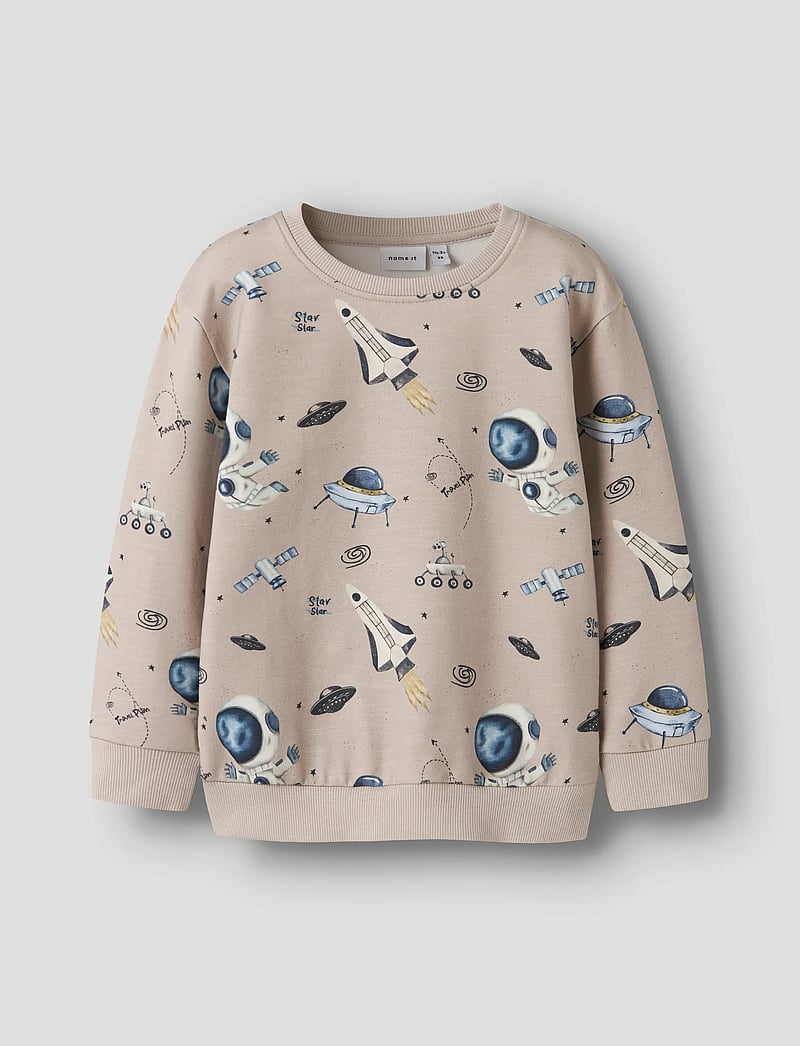 name it - NMMDACE LS NREG SWEAT UNB BOX - collegepaidat - chateau gray - 0