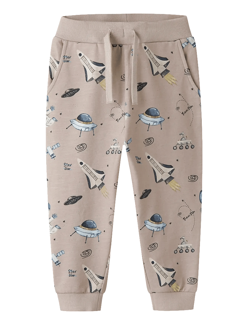 name it - NMMDACE NREG SWEAT PANT UNB BOX - jogginghosen - chateau gray - 1