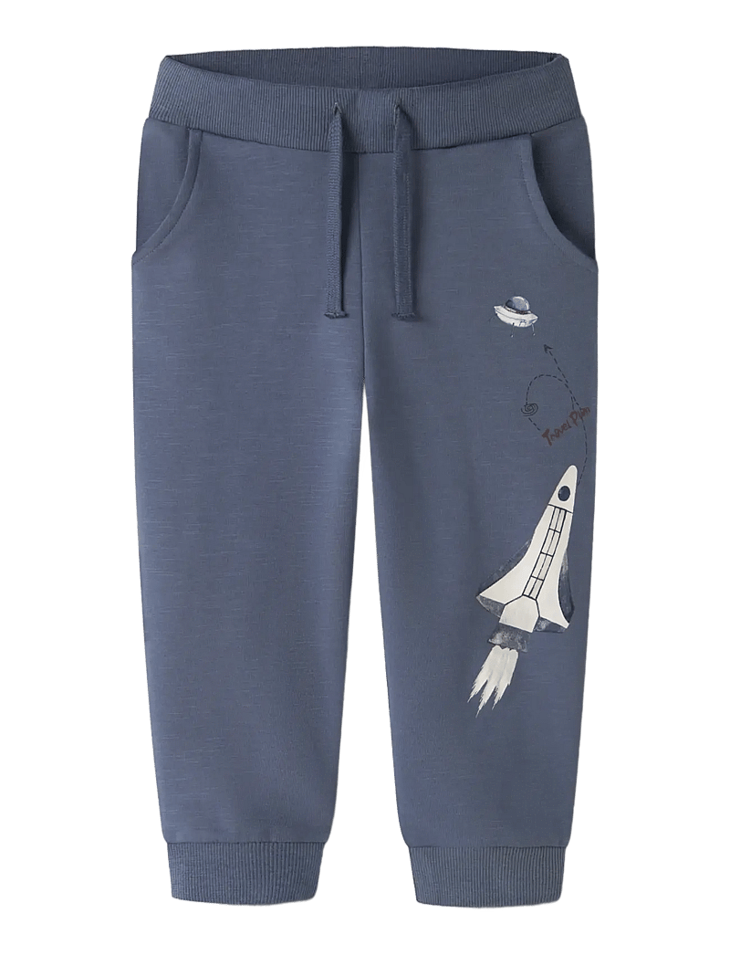 name it - NMMDACE NREG SWEAT PANT UNB BOX - jogginghosen - vintage indigo - 2