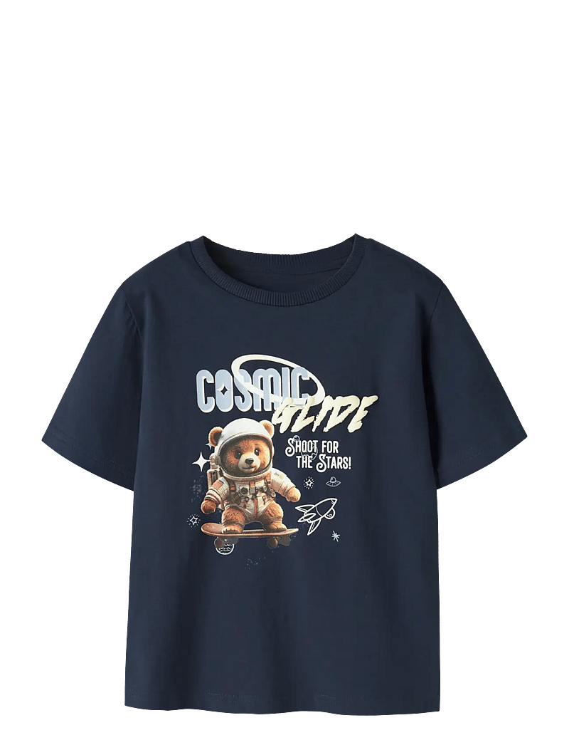 name it - NMMDIFUS SS NREG TOP BOX - kortärmade t-shirts - navy blazer - 1