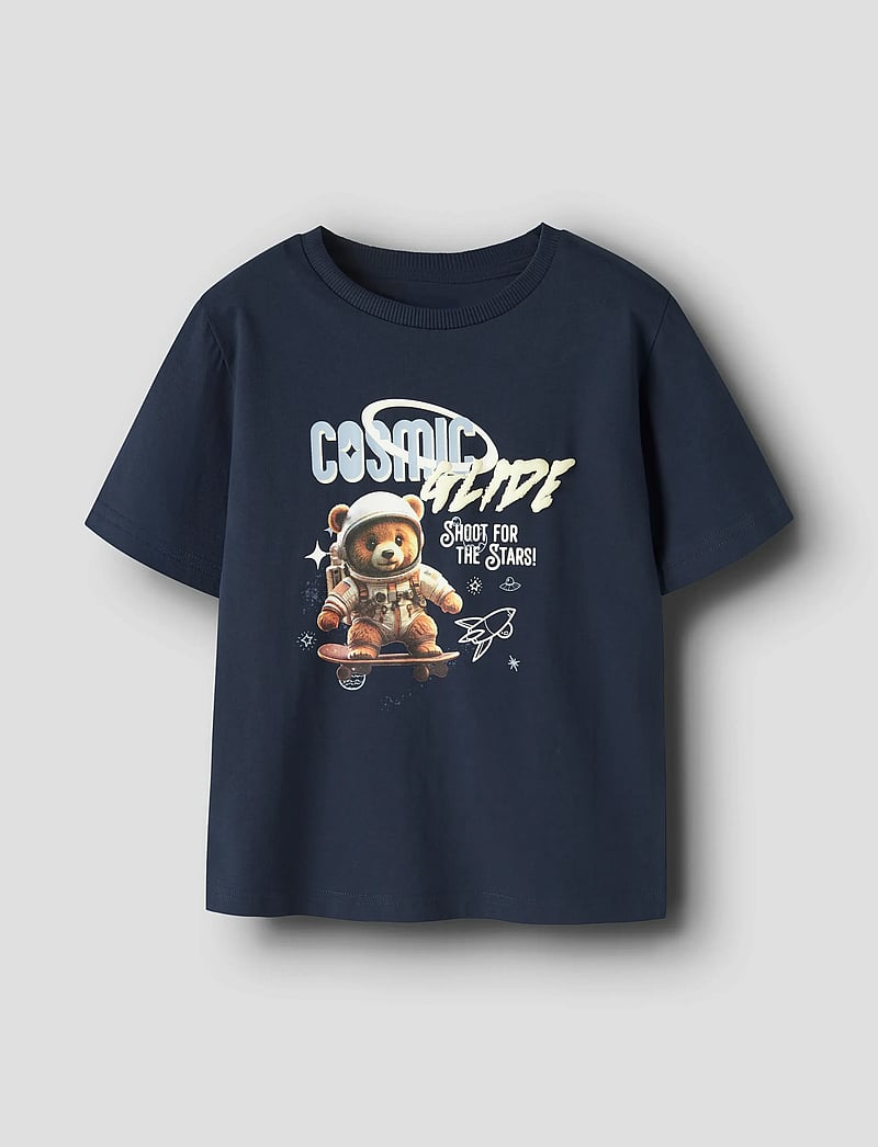 name it - NMMDIFUS SS NREG TOP BOX - kortärmade t-shirts - navy blazer - 0