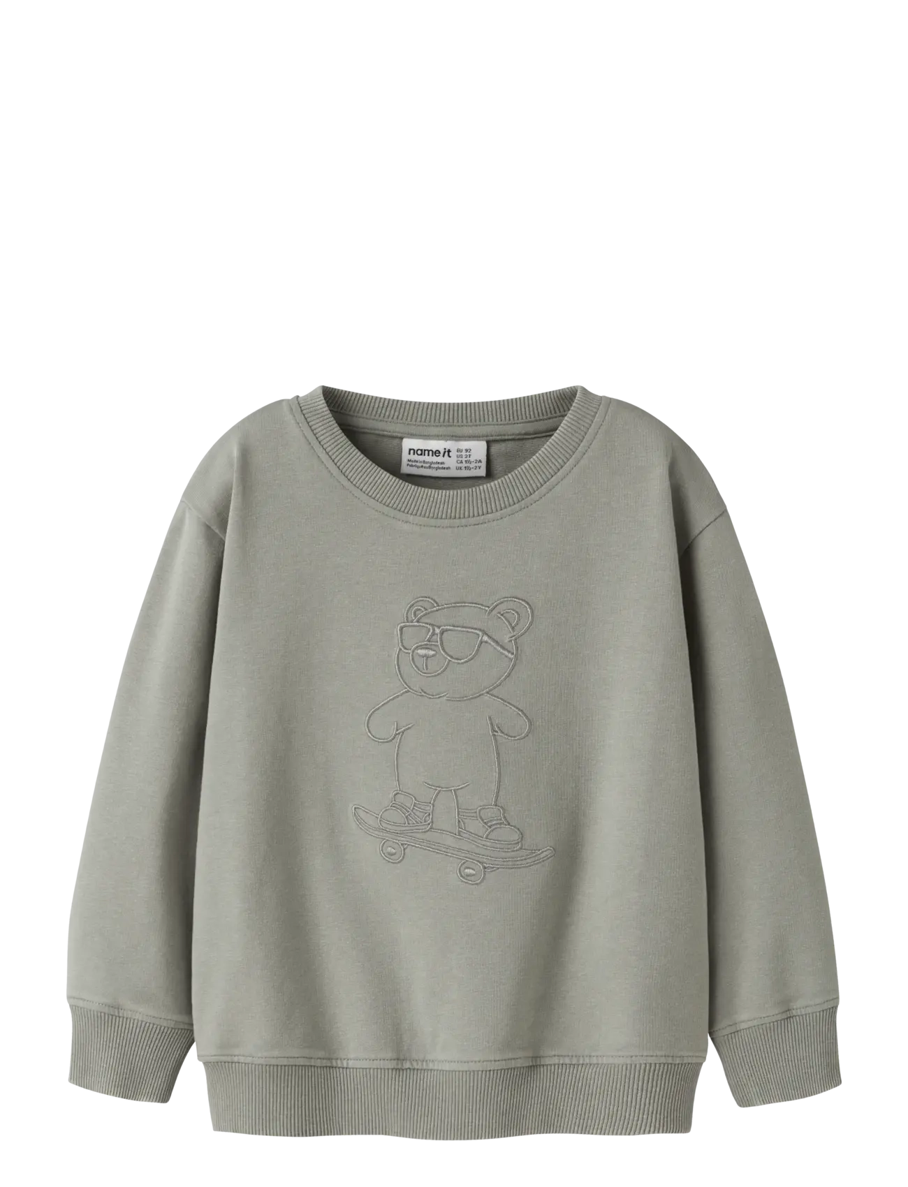 name it NMMDALK LS NREG SWEAT UNB - Sweatshirts & Kapuzenpullover - SHADOW / khaki/green