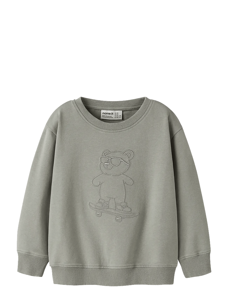 name it - NMMDALK LS NREG SWEAT UNB - dressipluusid - shadow - 0