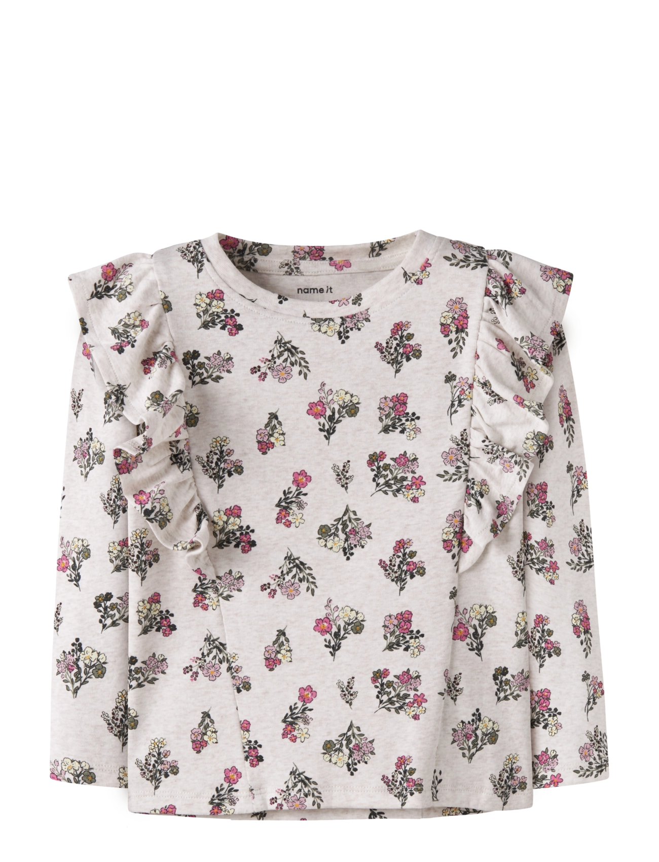 name it NMFDORITTA LS TOP - Baby 44-92 - PEYOTE MELANGE / beige