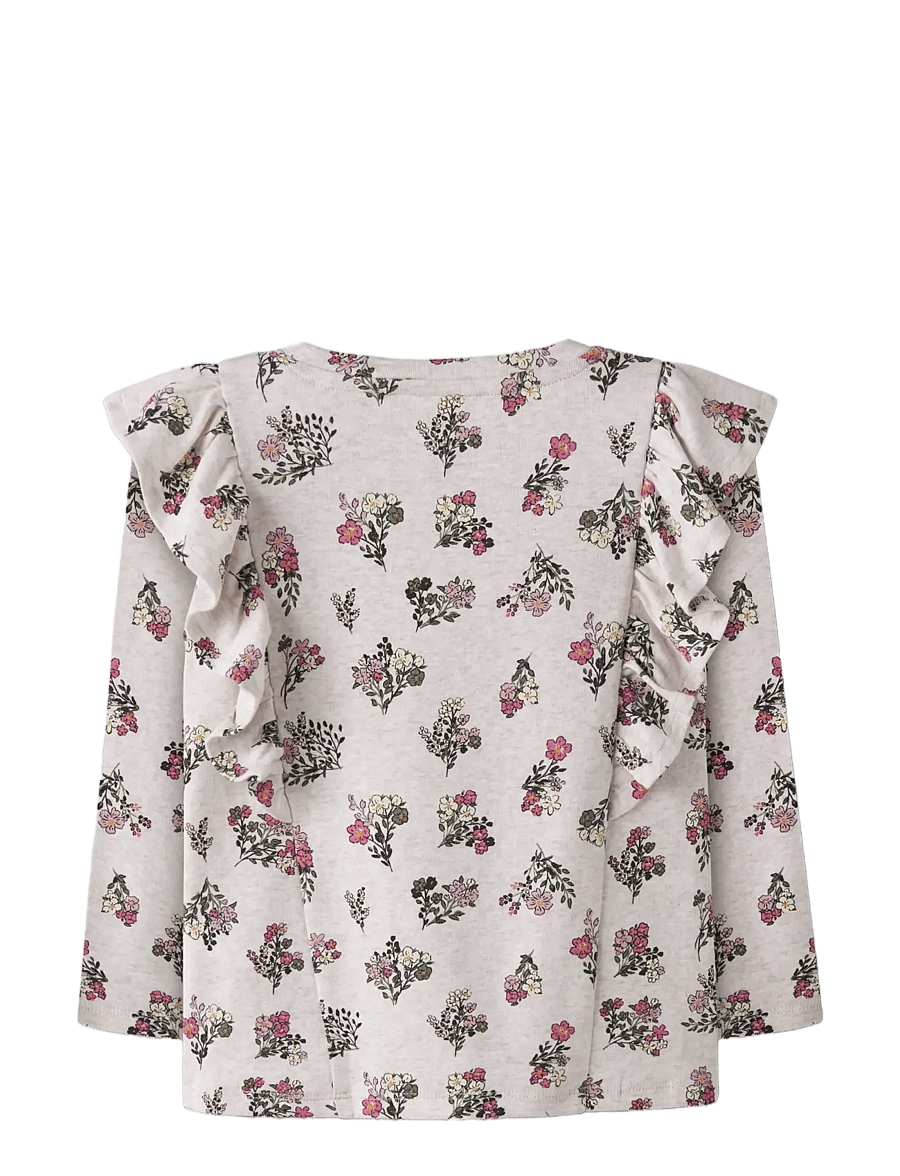 name it - NMFDORITTA LS TOP - langärmelig - peyote melange - 1
