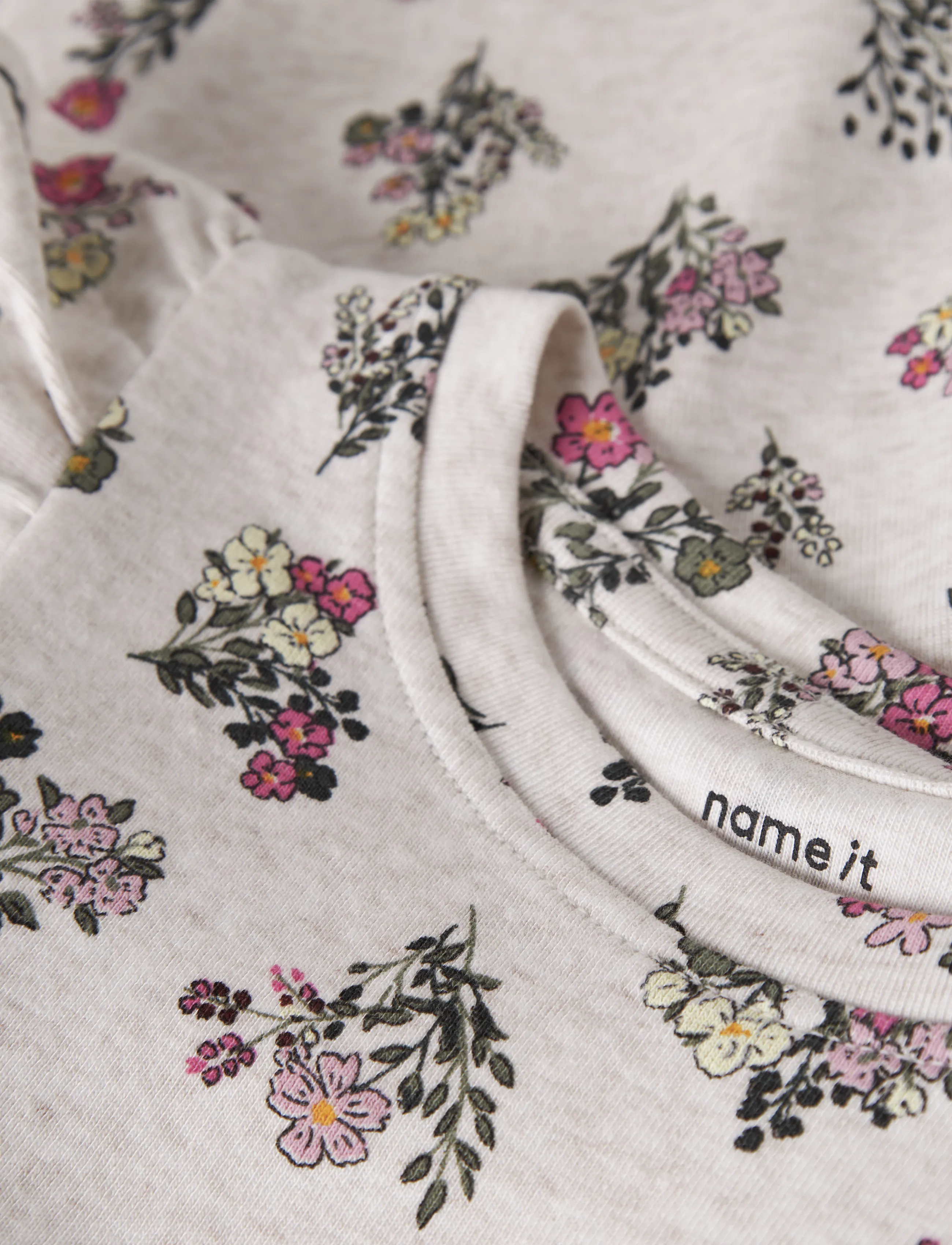 name it - NMFDORITTA LS TOP - langärmelig - peyote melange - 2