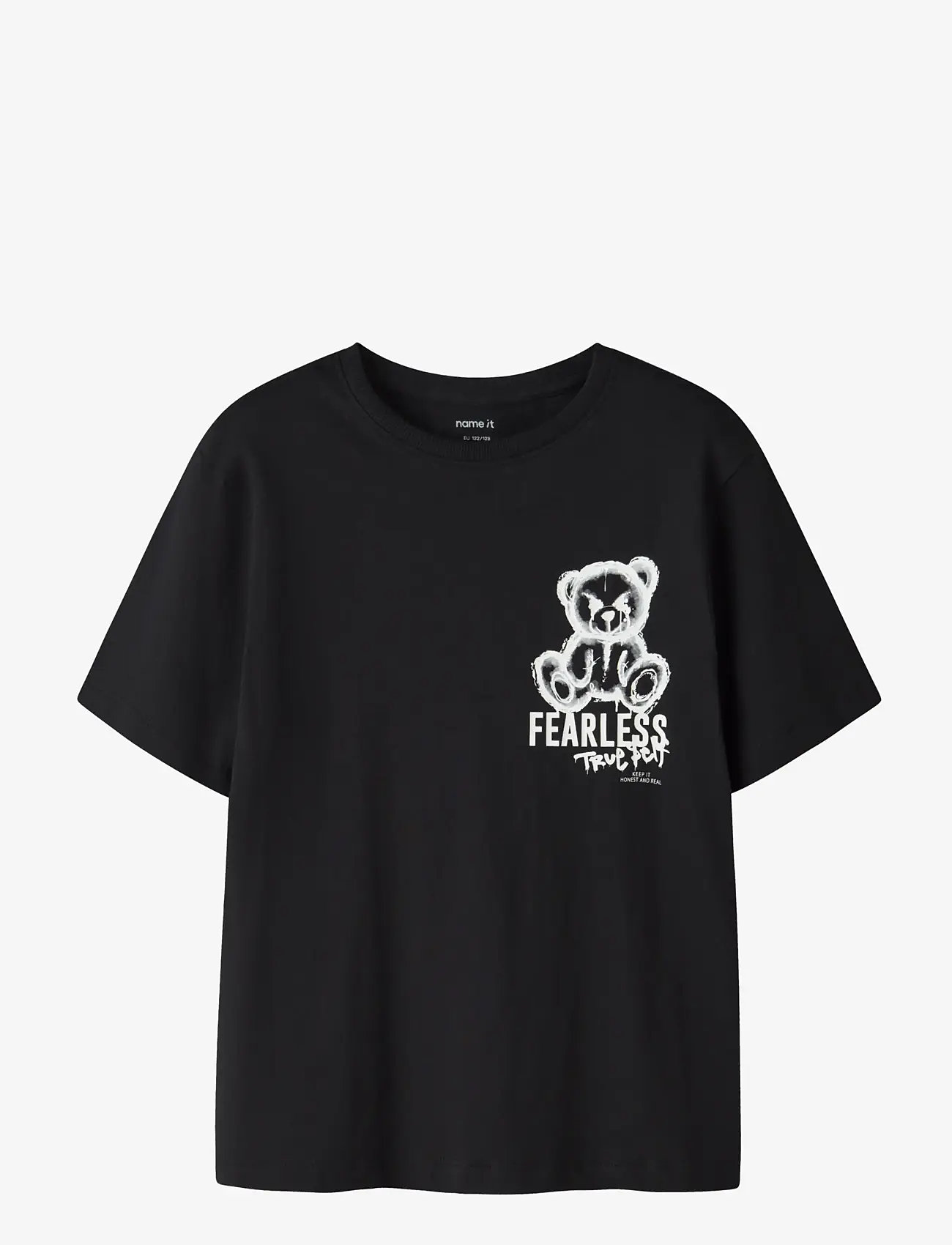 name it - NKMDIPO SS NREG TOP BOX - kurzärmelige - black - 1