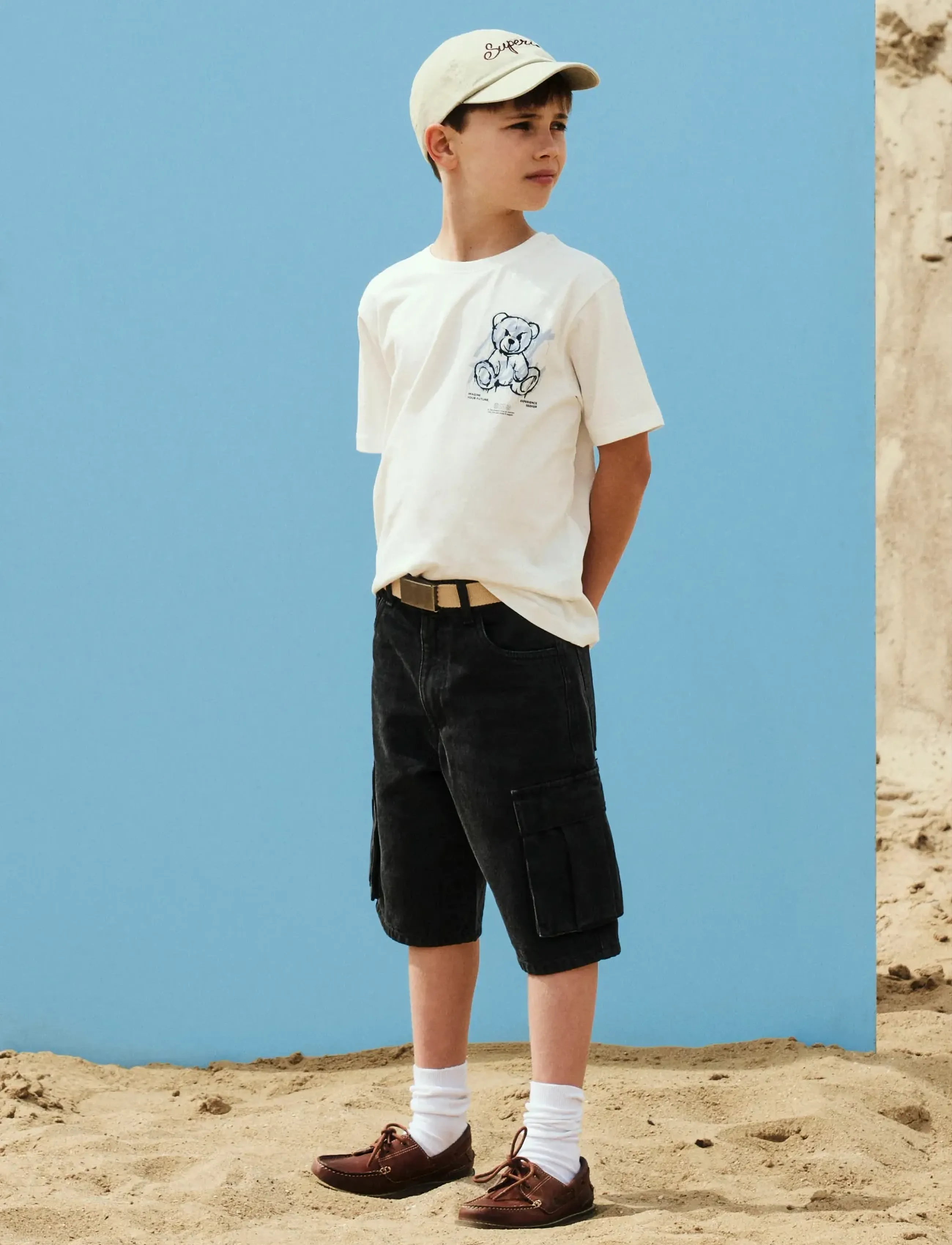 name it NKMDIPO SS NREG TOP BOX - Toppar & T-shirts - CLOUD DANCER / white