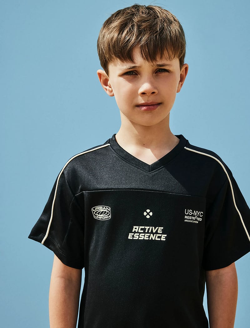 name it - NKMDIMSO SS NREG TOP - sportieve tops - black - 3