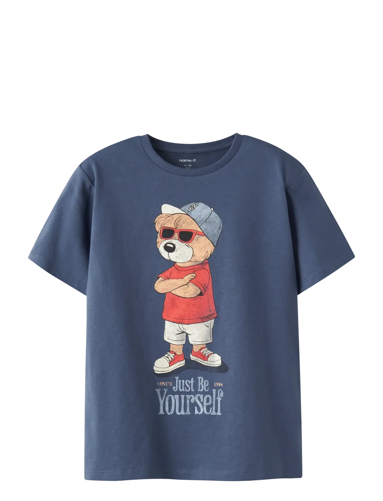 name it NKMDOBS SS NREG TOP BOX - Tøj - VINTAGE INDIGO / blue