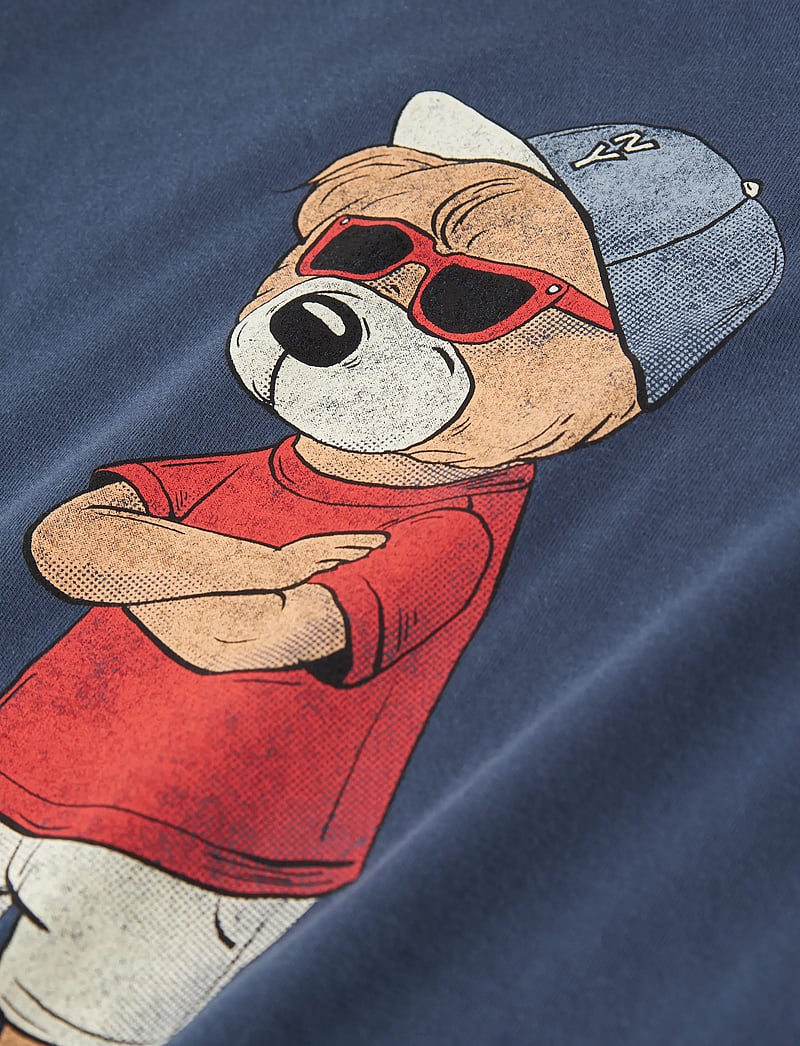 name it - NKMDOBS SS NREG TOP BOX - kurzärmelige - vintage indigo - 3