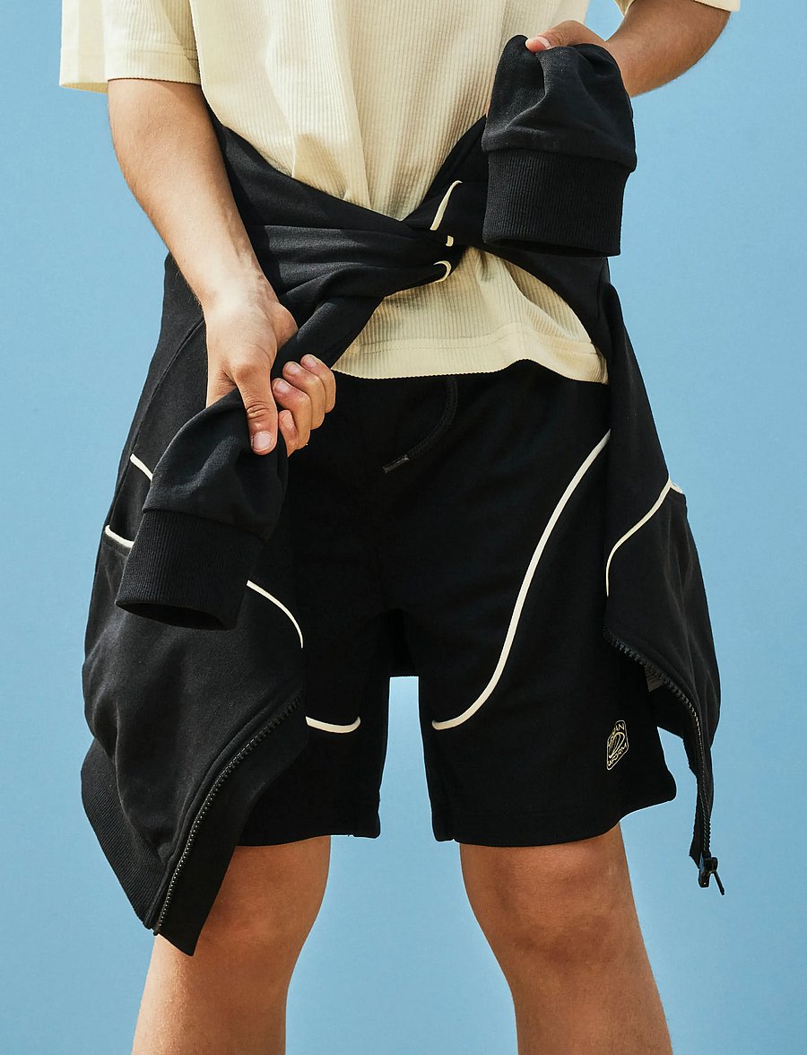 name it - NKMDIMSO NREG SHORTS - sweatshorts - black - 3