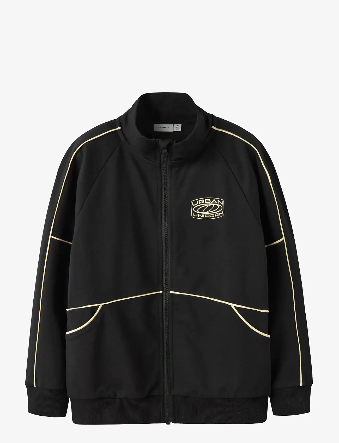 name it - NKMDINUN LS NREG SWEAT CARD UNB - sweatshirts - black - 1