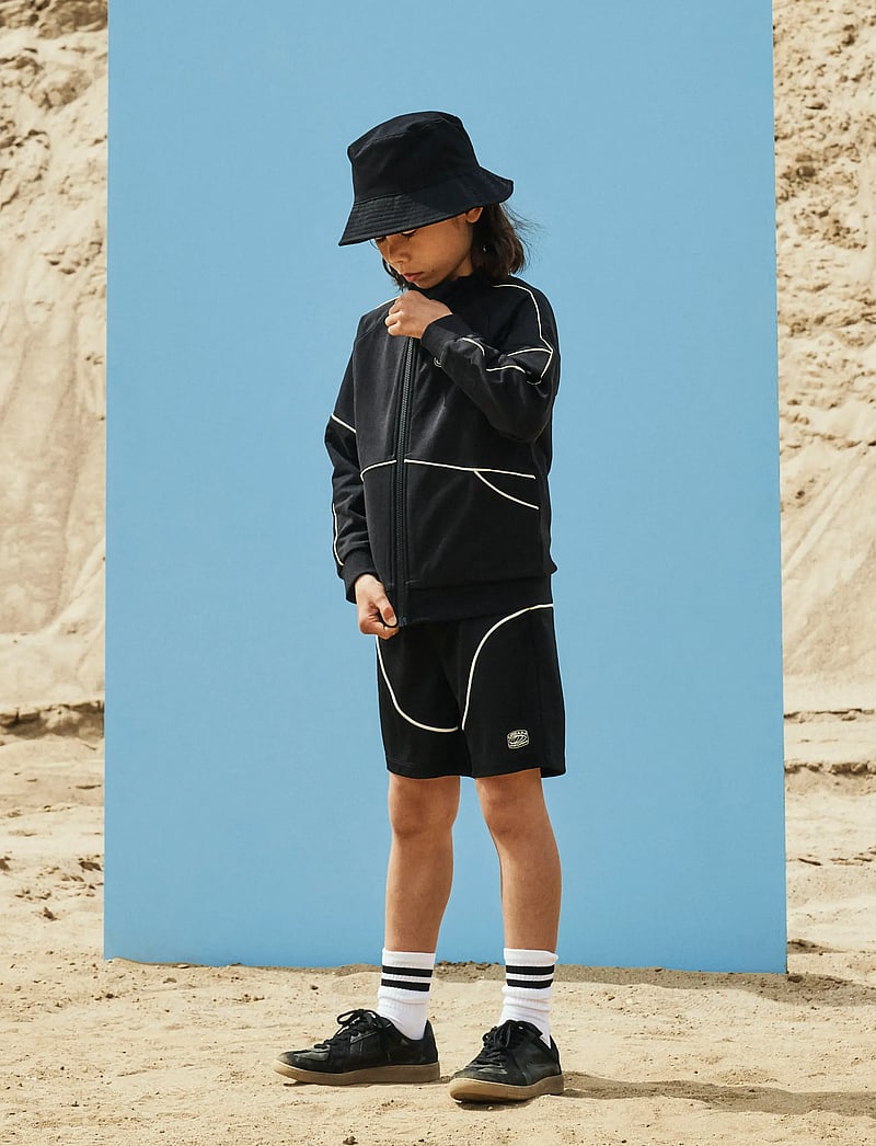 name it - NKMDINUN LS NREG SWEAT CARD UNB - sweatshirts - black - 0