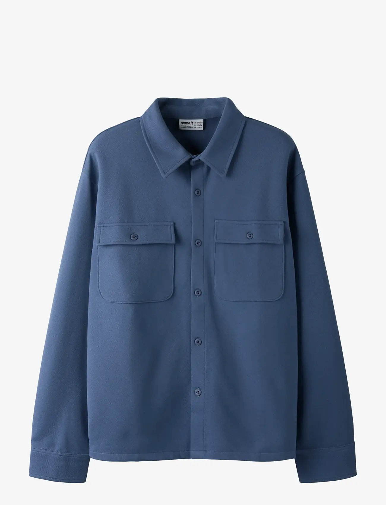 name it - NKMDARIN LS SWEAT OVERSHIRT UNB - sweatshirts - vintage indigo - 0
