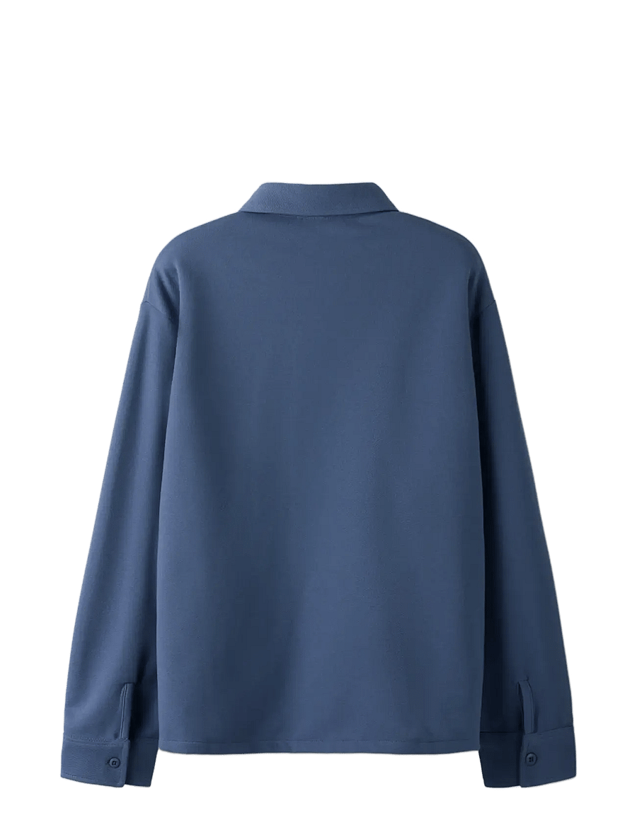 name it - NKMDARIN LS SWEAT OVERSHIRT UNB - sweat-shirt - vintage indigo - 1