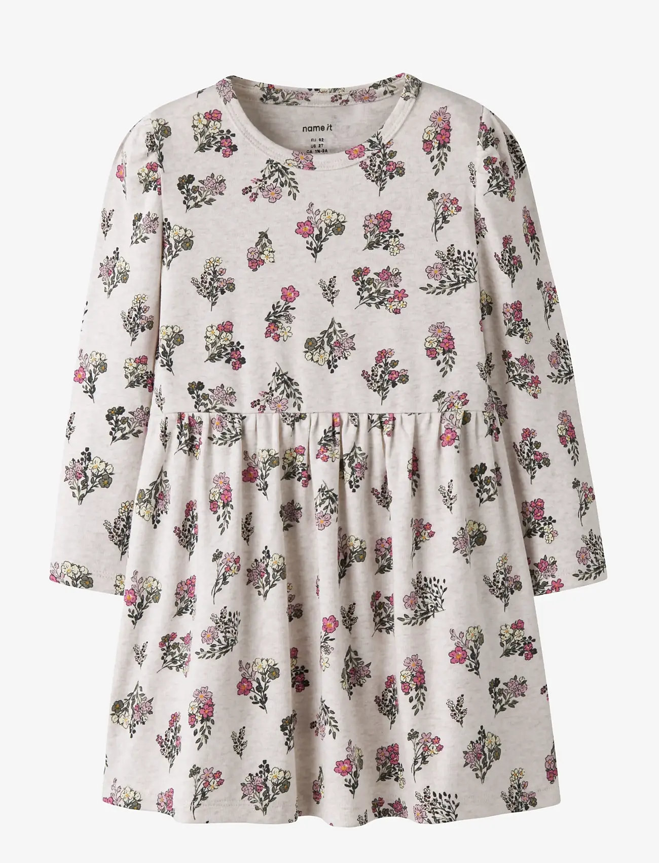 name it - NMFDORITTA LS DRESS - langærmede babykjoler - peyote melange - 0