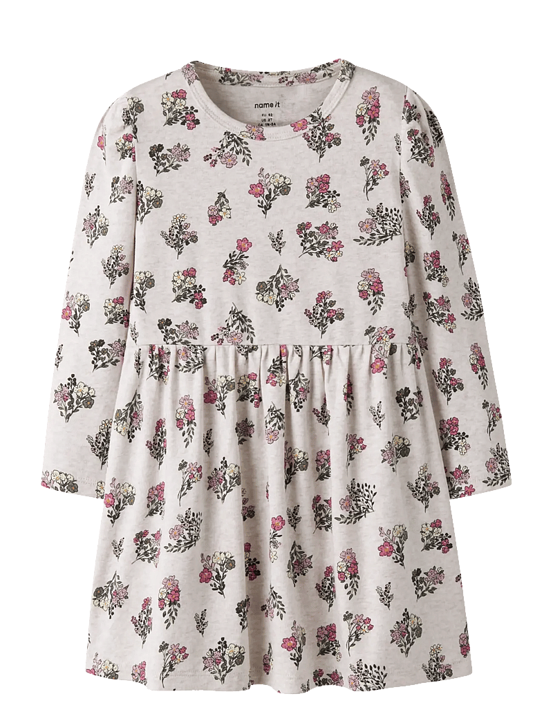name it - NMFDORITTA LS DRESS - langærmede babykjoler - peyote melange - 0