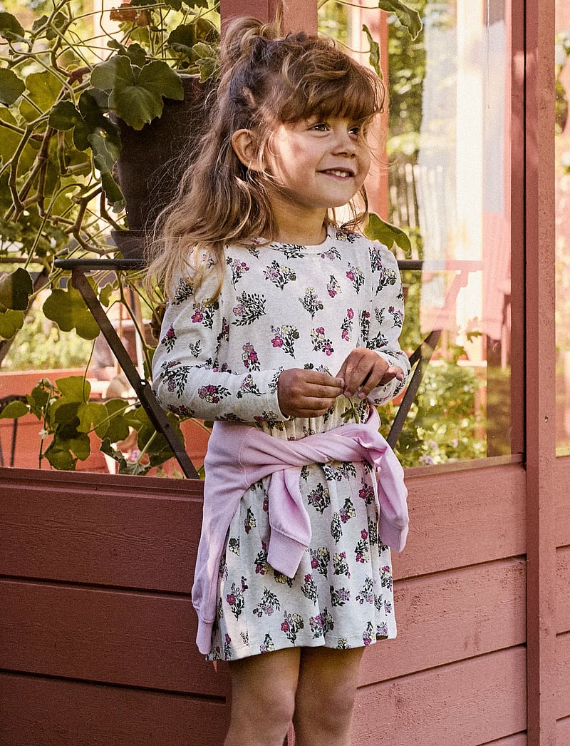name it - NMFDORITTA LS DRESS - langærmede babykjoler - peyote melange - 4