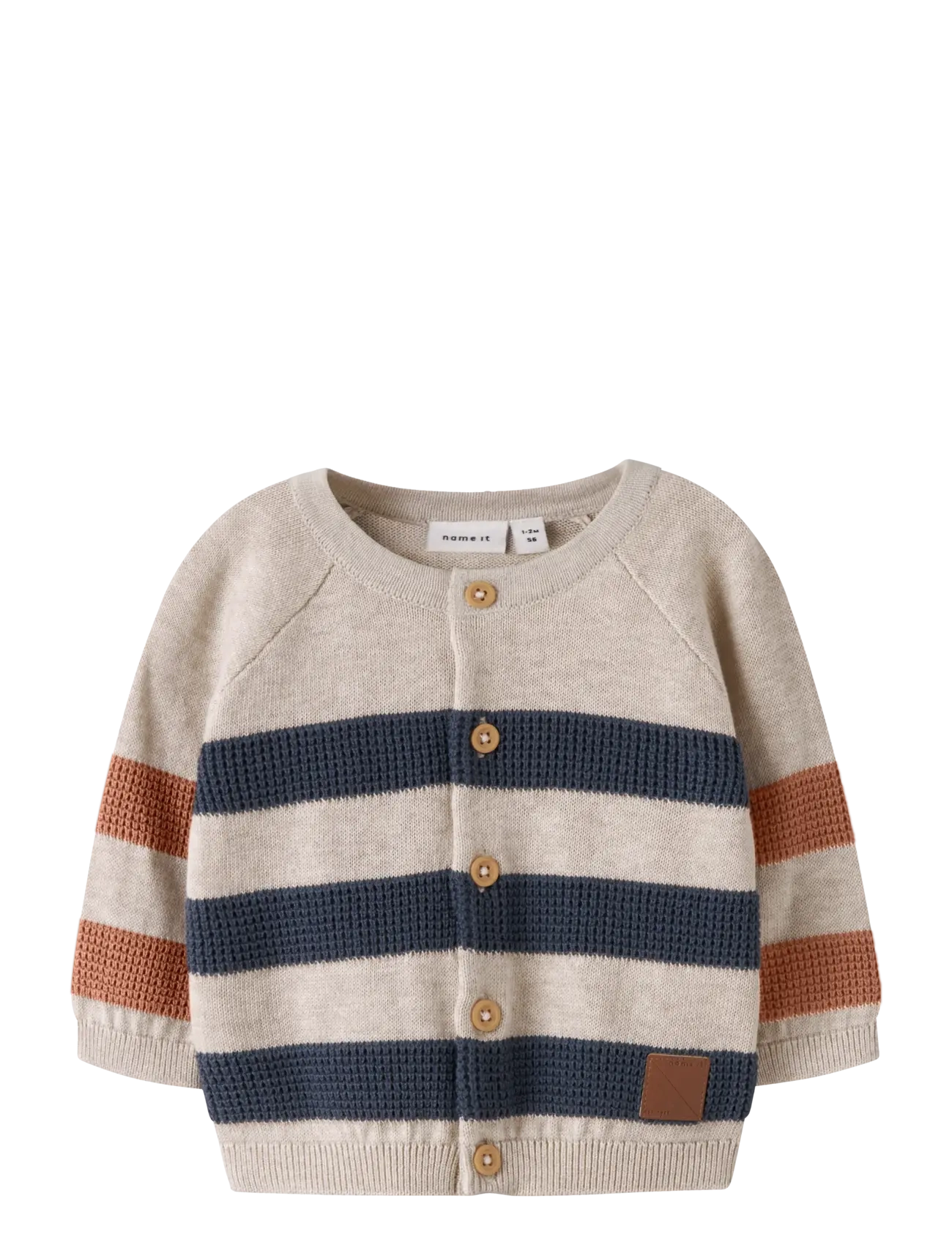 name it NBMDIMITRI LS KNIT CARD BOX - Nyheter - PEYOTE MELANGE / cream